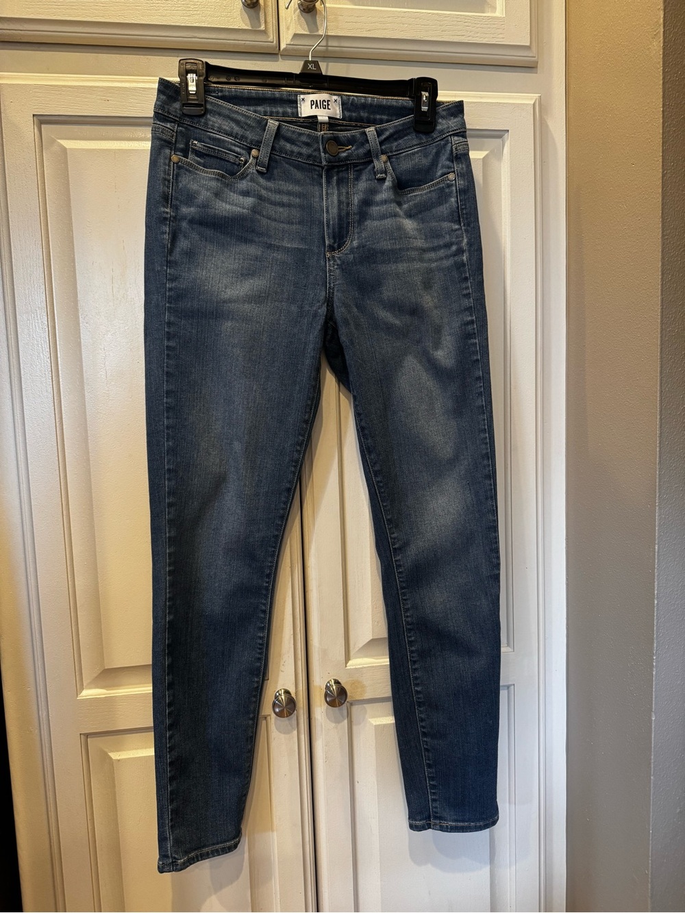 PAIGE Verdugo Ankle Skinny Jeans lighter Blue Wash size 27 mid-rise Soft